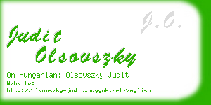 judit olsovszky business card